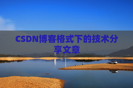 CSDN博客格式下的技术分享文章